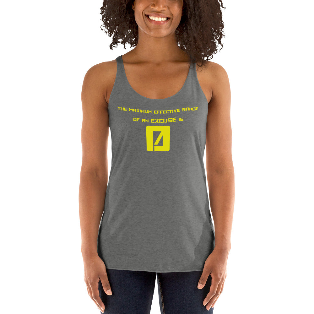 No Excuses Racerback Tank